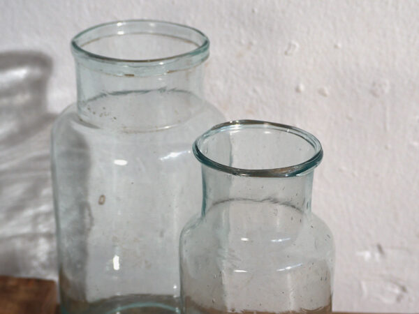 Frascos antiguos de color azul (c.1920). Conjunto de 2 piezas #18