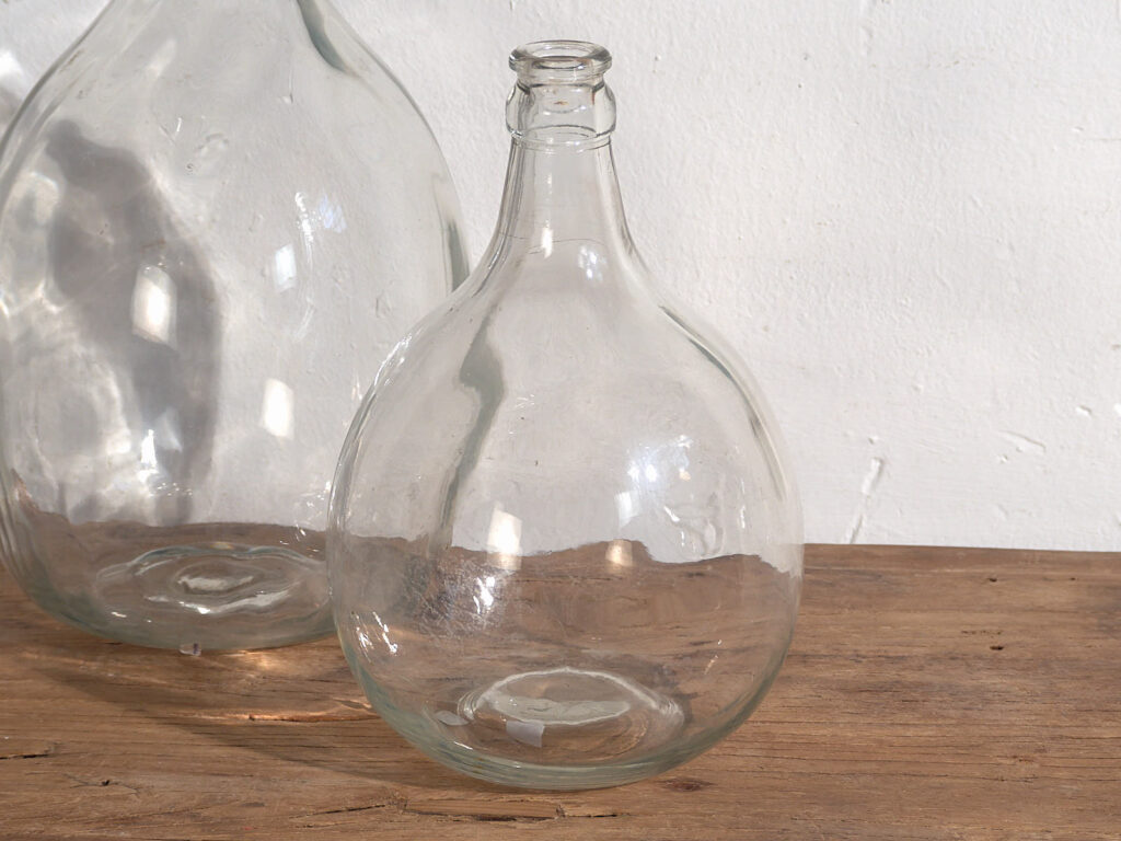 Antiguas damajuanas de vidrio (c.1920). Conjunto de 2 piezas #22