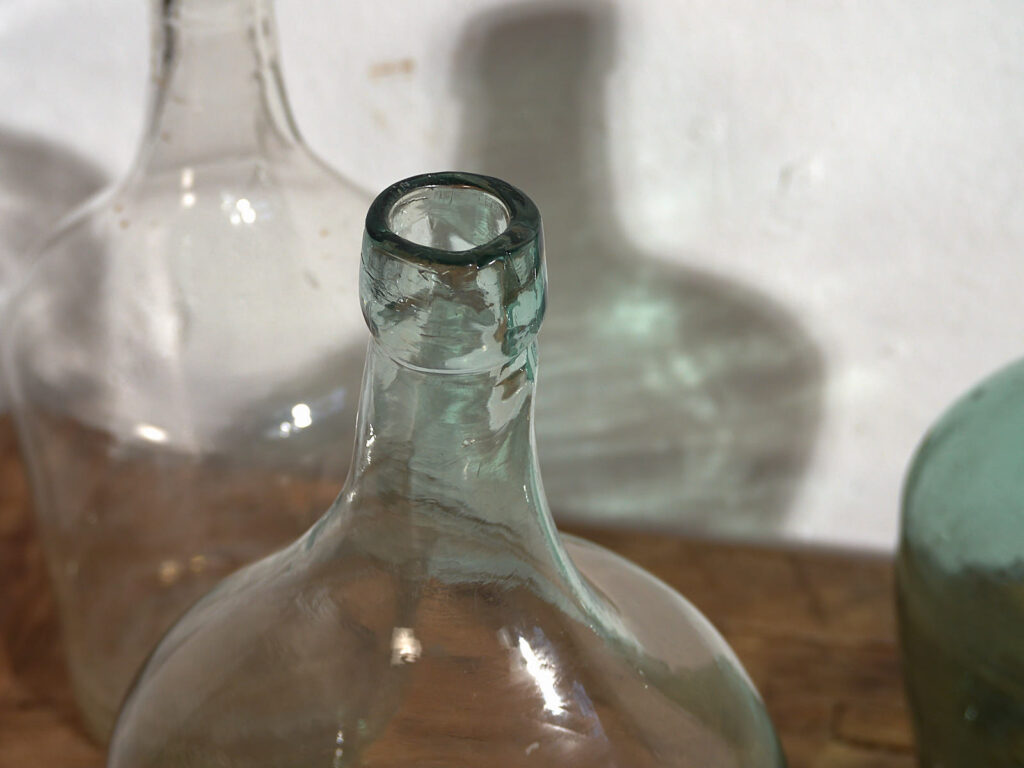 Damajuanas de colores antiguas (c.1920). Conjunto de 3 piezas #25