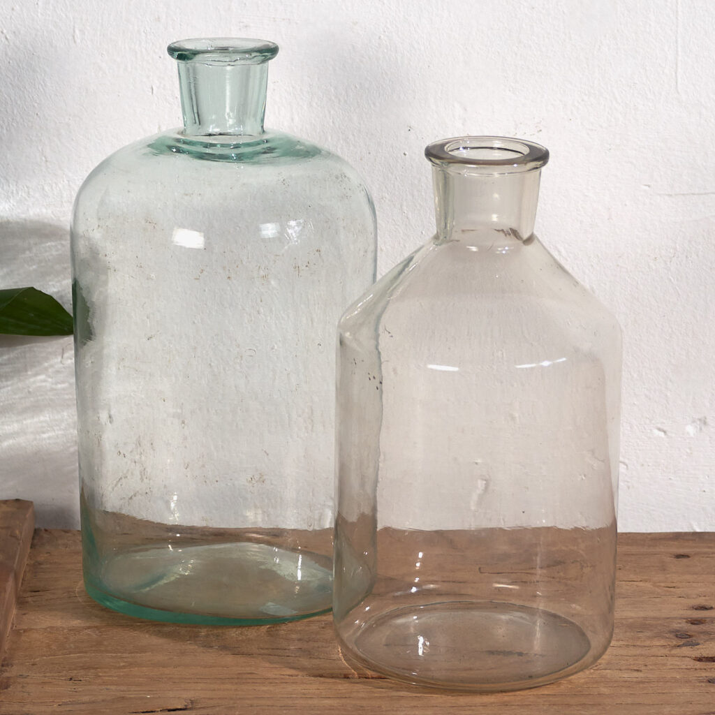 Antiguos frascos de farmacia (c.1920). Conjunto de 2 piezas #29