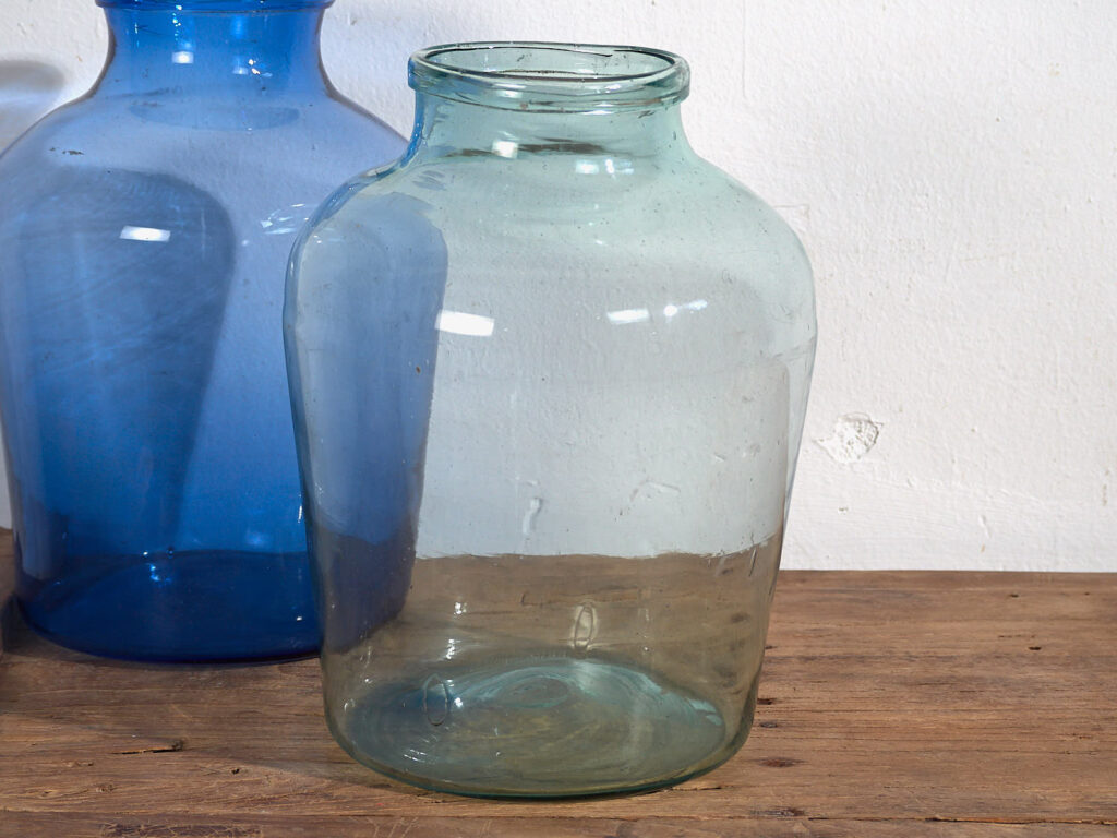 Jarrones antiguos de color azul (c.1920). Conjunto de 2 piezas #30