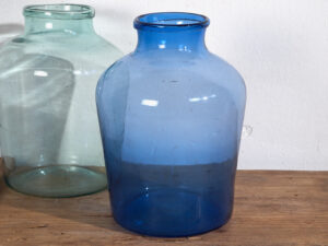 Jarrones antiguos de color azul (c.1920). Conjunto de 2 piezas #30