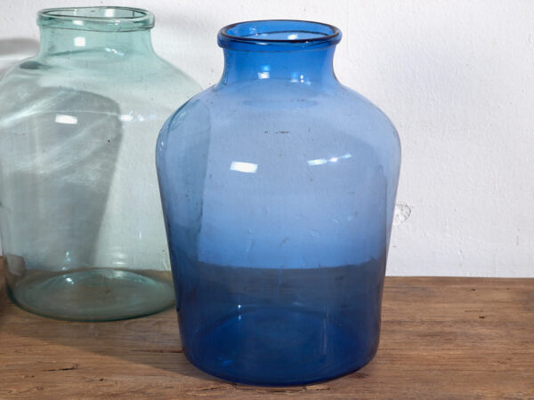 Jarrones antiguos de color azul (c.1920). Conjunto de 2 piezas #30