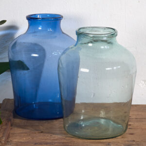 Jarrones antiguos de color azul (c.1920). Conjunto de 2 piezas #30