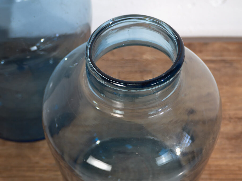 Frascos azules antiguos (c.1920). Conjunto de 2 piezas #31