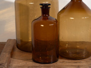 Antiguas botellas de farmacia (c.1920). Conjunto de 3 piezas #32