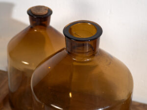 Antiguas botellas de farmacia (c.1920). Conjunto de 3 piezas #32