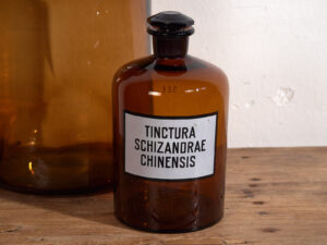 Antiguas botellas de farmacia (c.1920). Conjunto de 2 piezas #34