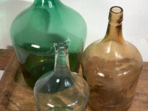 Damajuanas antiguas (c.1920). Conjunto de 3 piezas #35