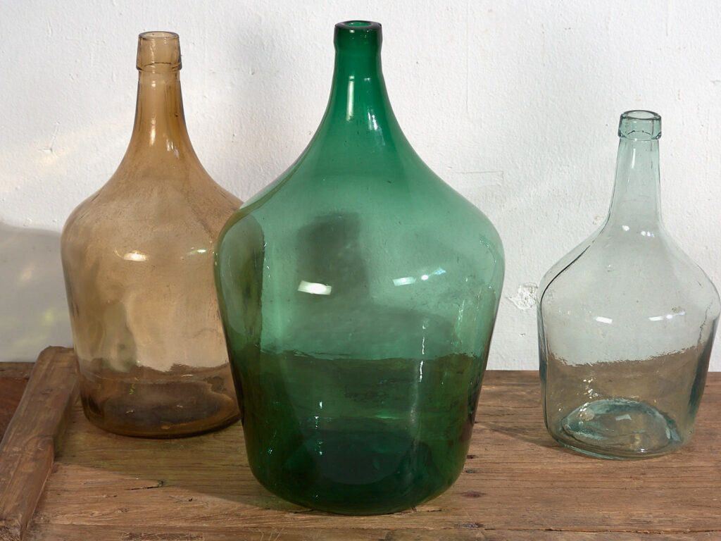 Damajuanas antiguas (c.1920). Conjunto de 3 piezas #35