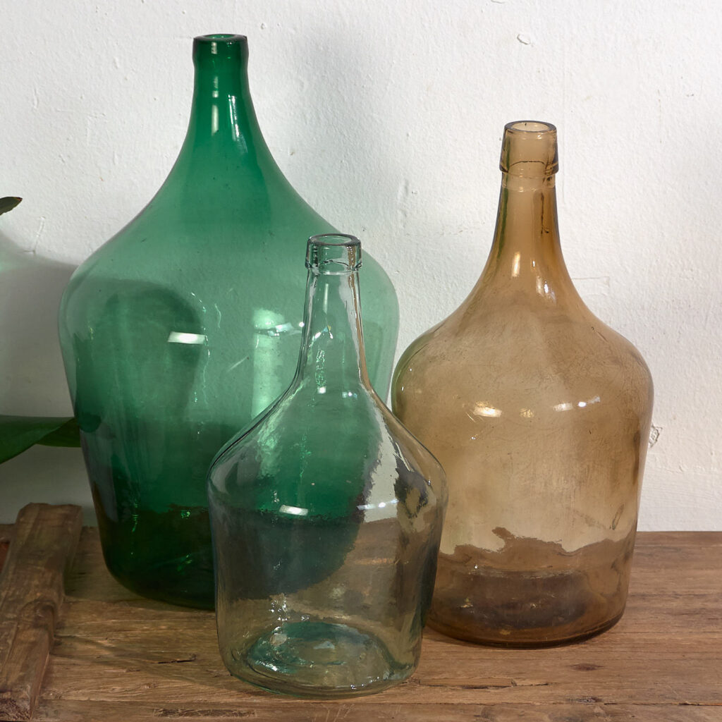 Damajuanas antiguas (c.1920). Conjunto de 3 piezas #35