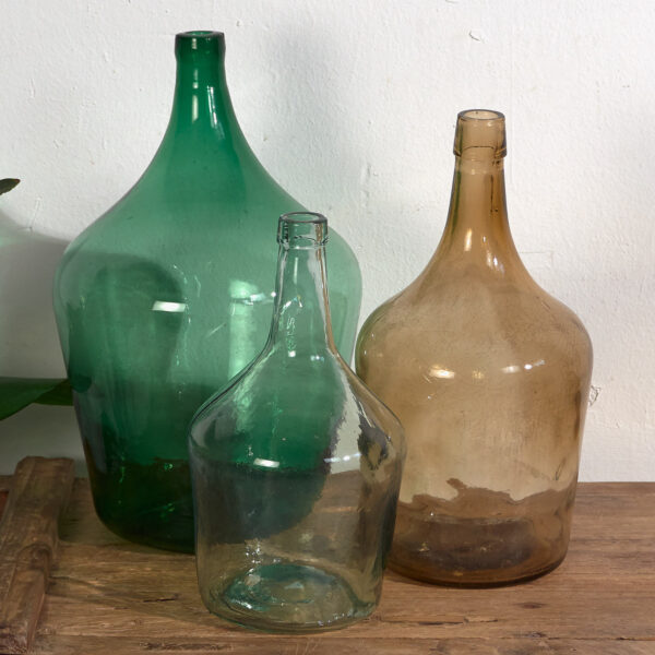 Damajuanas antiguas (c.1920). Conjunto de 3 piezas #35