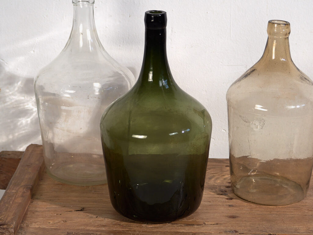 Antiguas damajuanas (c.1920). Conjunto de 3 piezas #37