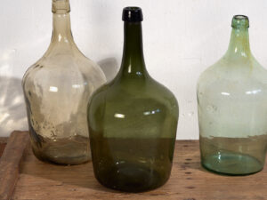 Damajuanas antiguas de vidrio (c.1920). Conjunto de 3 piezas #38