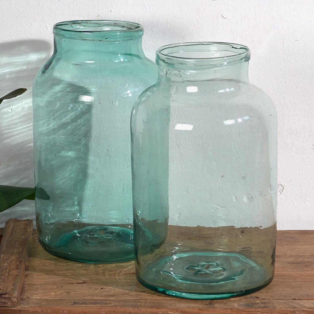 Frascos grandes antiguos (c.1920). Conjunto de 2 piezas #40