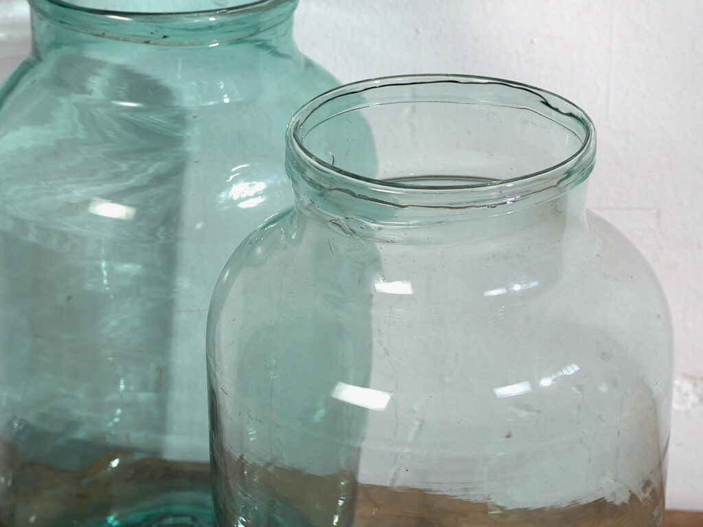 Frascos grandes antiguos (c.1920). Conjunto de 2 piezas #40