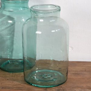 Frascos grandes antiguos (c.1920). Conjunto de 2 piezas #40