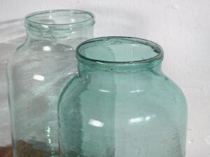 Frascos grandes antiguos (c.1920). Conjunto de 2 piezas #40