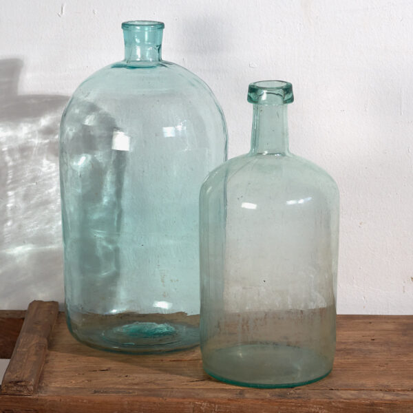 Botellas grandes antiguas (c.1920). Conjunto de 2 piezas #42
