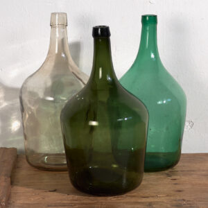 Antiguas damajuanas de colores (c.1920). Conjunto de 3 piezas #45