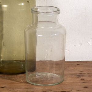 Frascos de vidrio antiguos (c.1920). Conjunto de 2 piezas #46