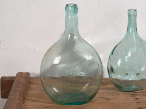 Damajuanas antiguas de color azul (c.1920). Conjunto de 2 piezas #47