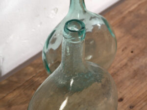 Damajuanas antiguas de color azul (c.1920). Conjunto de 2 piezas #47