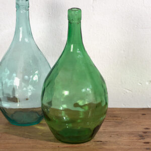 Floreros antiguos de vidrio (c.1920). Conjunto de 2 piezas #49