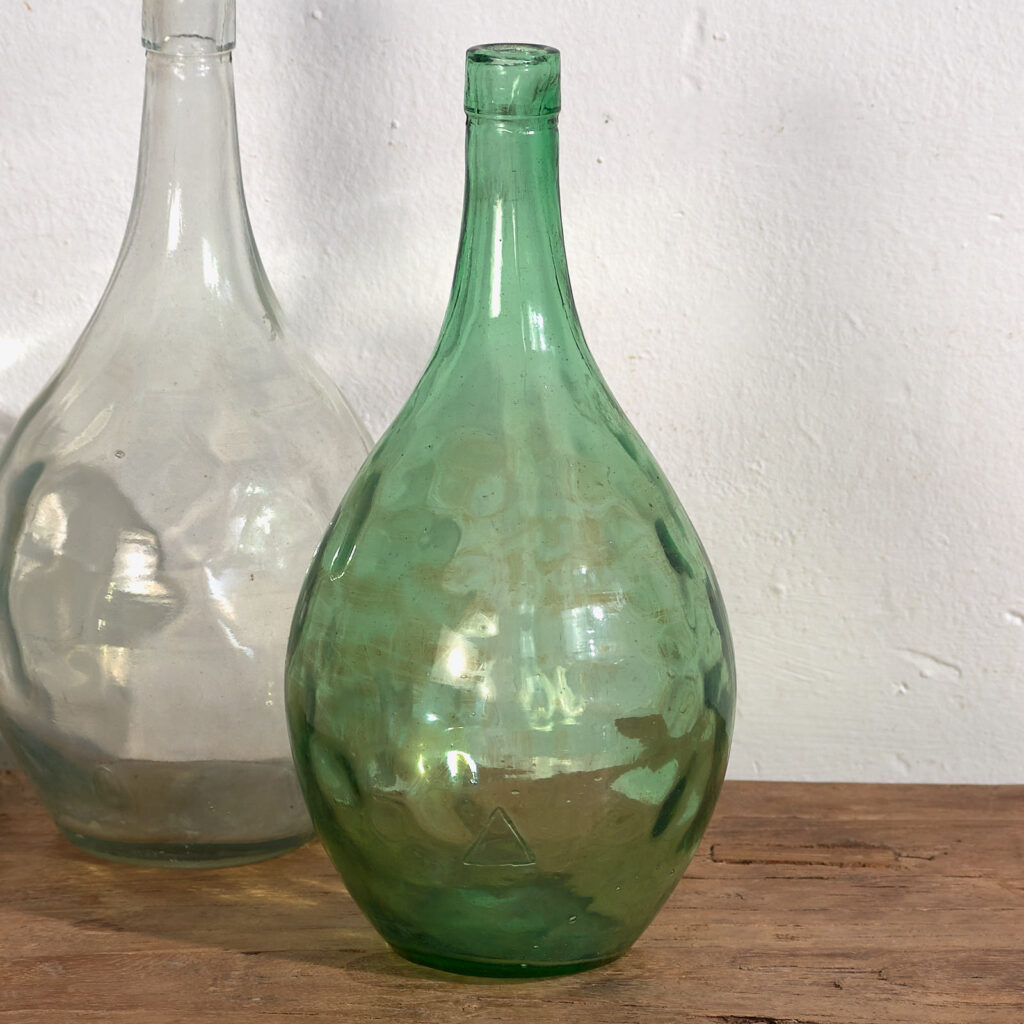 Antiguos frascos de vidrio (c.1920). Conjunto de 2 piezas #50