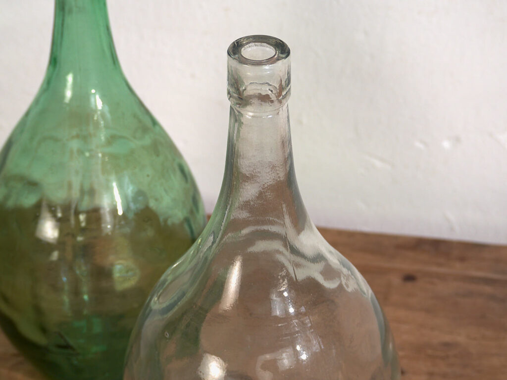 Antiguos frascos de vidrio (c.1920). Conjunto de 2 piezas #50