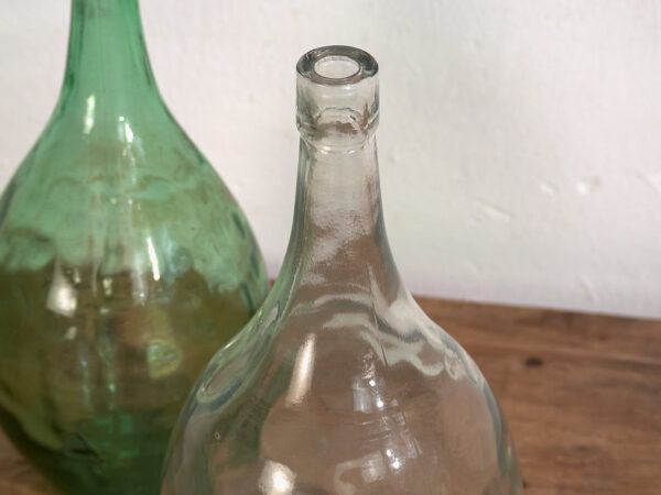 Antiguos frascos de vidrio (c.1920). Conjunto de 2 piezas #50