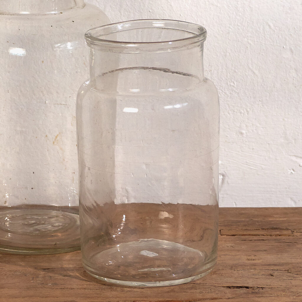 Antiguos jarrones de vidrio (c.1920). Conjunto de 2 piezas #52