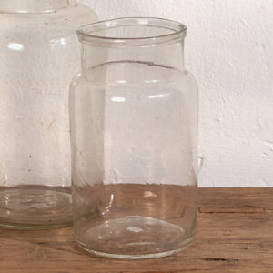 Antiguos jarrones de vidrio (c.1920). Conjunto de 2 piezas #52