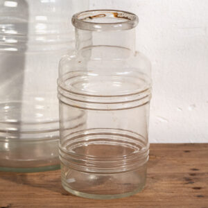 Frascos transparentes antiguos (c.1920). Conjunto de 2 piezas #55