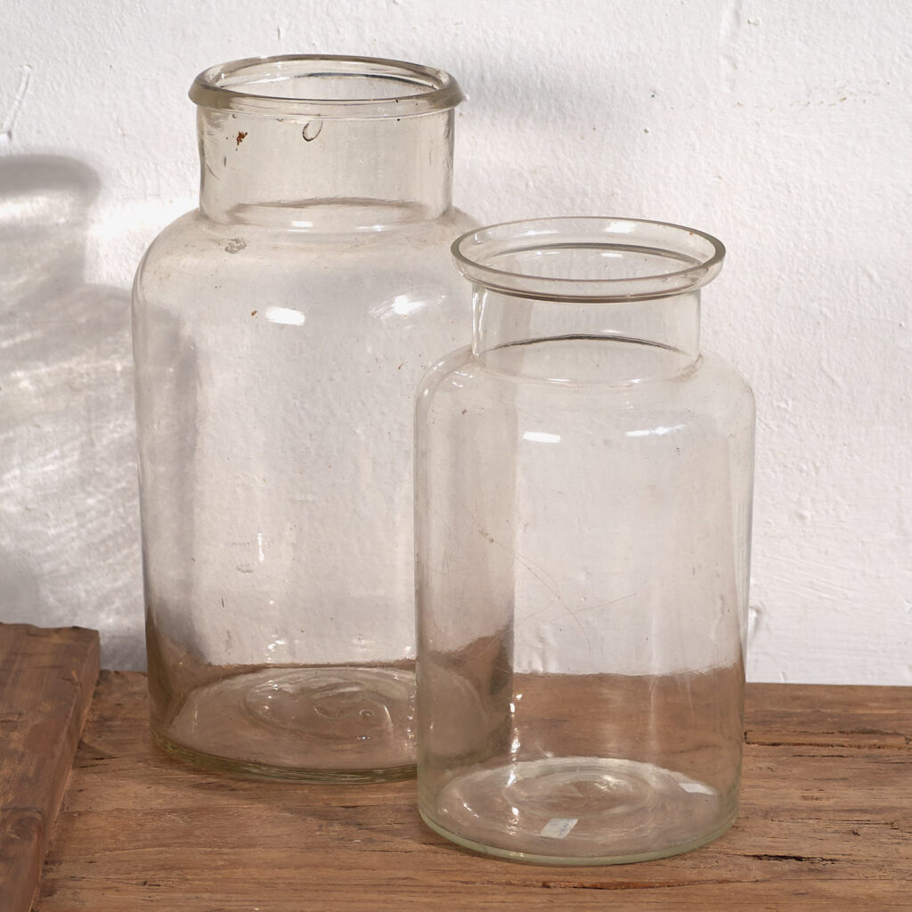 Pequeños frascos antiguos (c.1920). Conjunto de 2 piezas #56