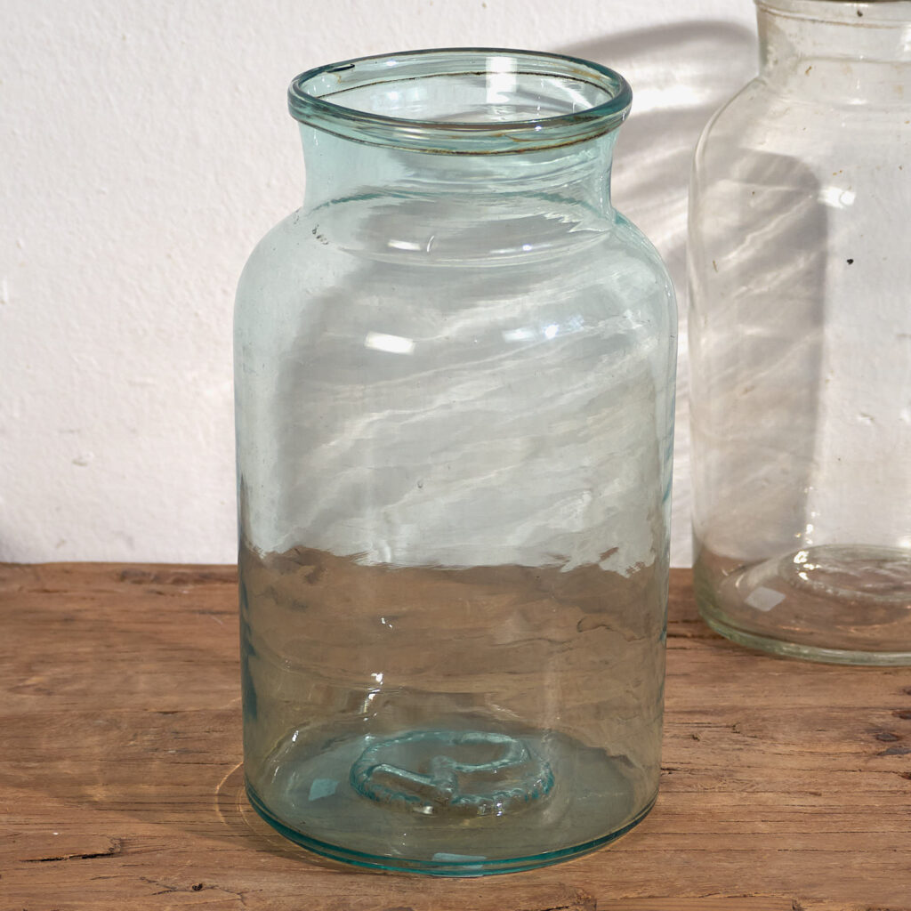 Antiguos frascos de vidrio (c.1920). Conjunto de 2 piezas #59