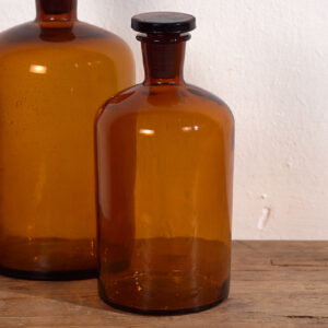 Antiguos frascos de farmacia (c.1920). Conjunto de 2 piezas #63