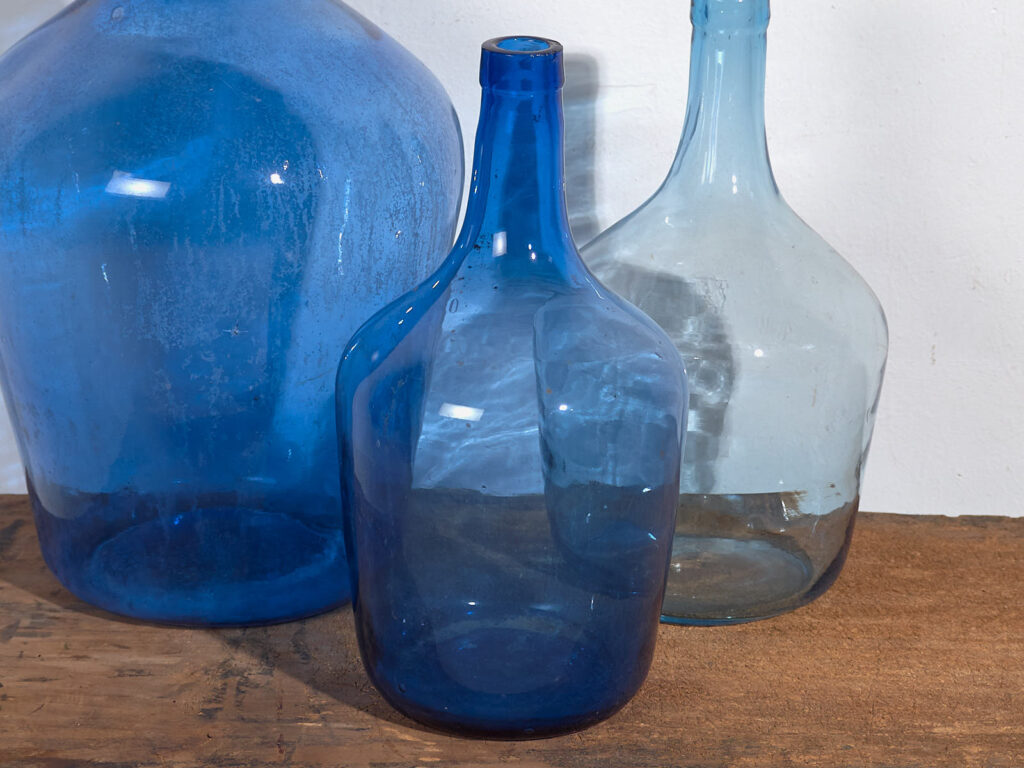 Damajuanas antiguas de vidrio (c.1920). Conjunto de 3 piezas #66