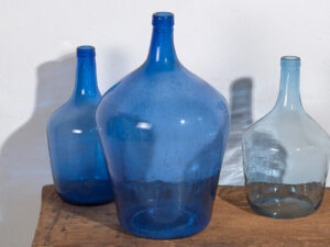 Damajuanas antiguas de vidrio (c.1920). Conjunto de 3 piezas #66