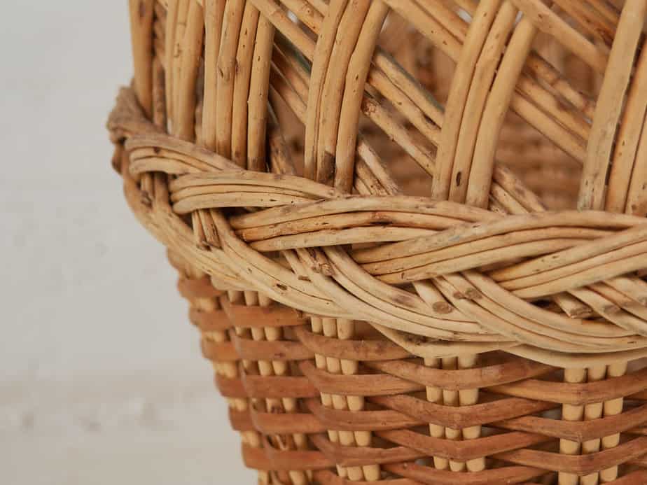 Cesta de mimbre con asa (c.1930) #1