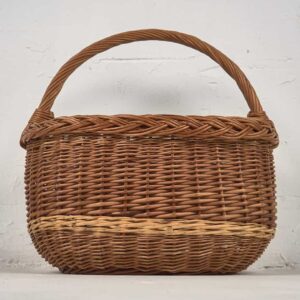 Cesta de mimbre antigua (c.1930) #13