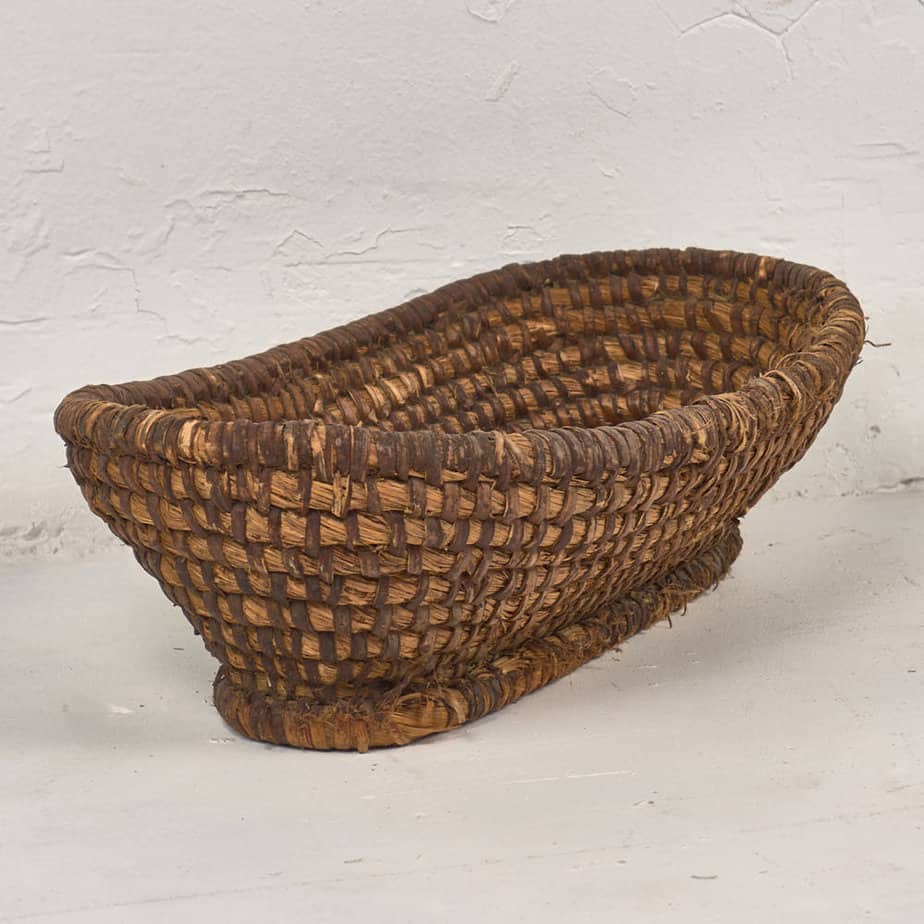 Cesta de frutas decorativa antigua (c.1930)