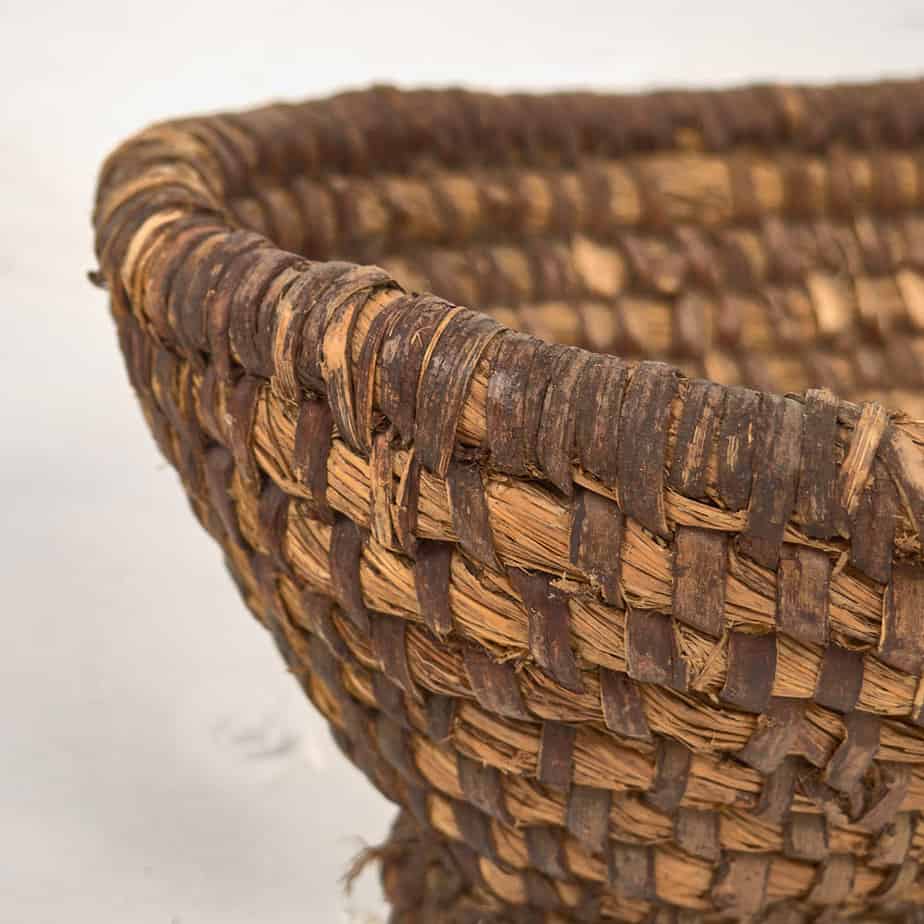 Cesta de frutas decorativa antigua (c.1930)