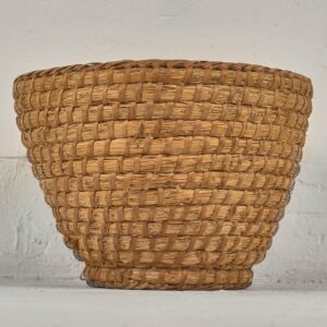 Cesta decorativa de mimbre antigua (c.1930) # 10