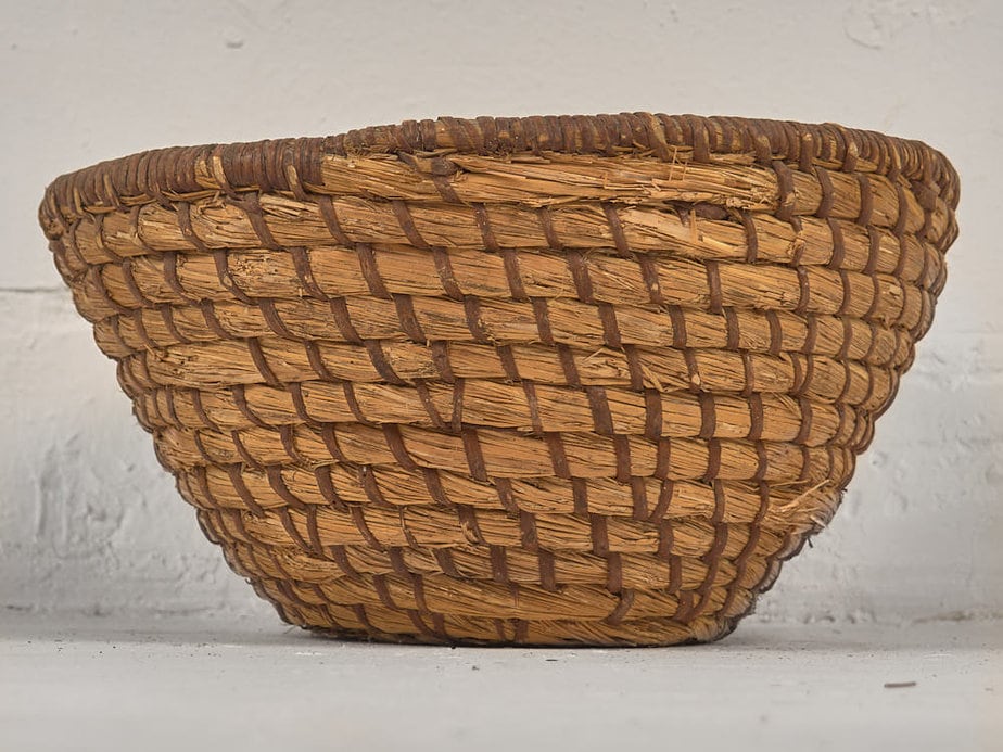 Panier ancien en osier (c.1930) #11