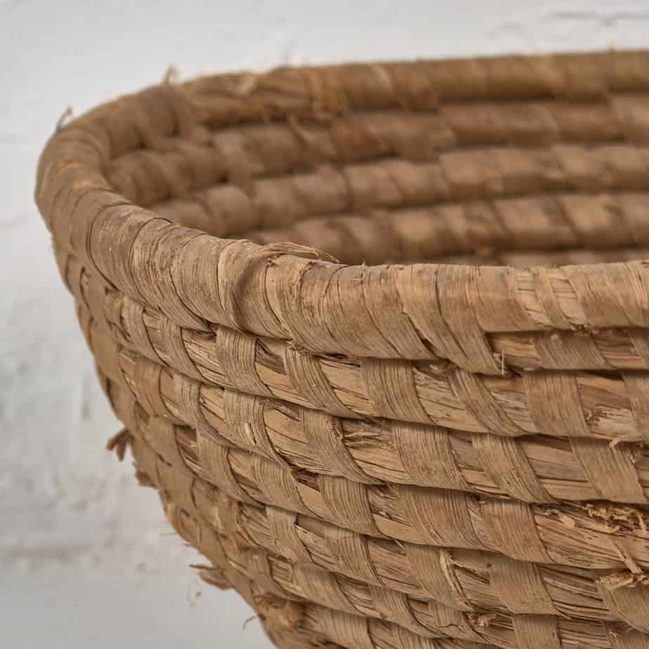 Cesta de mimbre antigua (c.1930) #3