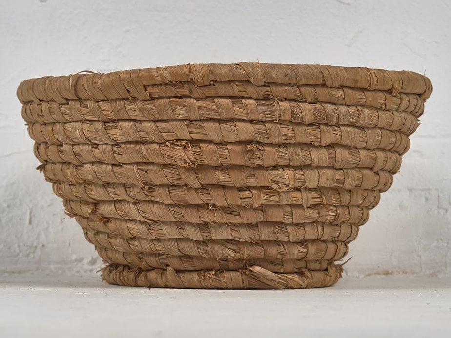 Cesta de mimbre antigua (c.1930) #3