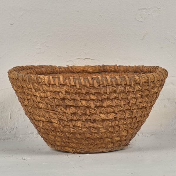 Cesta de mimbre decorativa antigua (c.1930) # 7