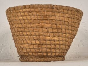 Cesta decorativa de mimbre antigua (c.1930) # 9