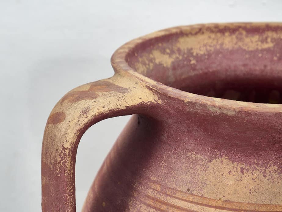 Jarrón antiguo de cerámica de estilo wabi sabi (c.1920)